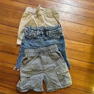 Set of 3 Kids Shorts - Cotton Chino, Denim and Cargo